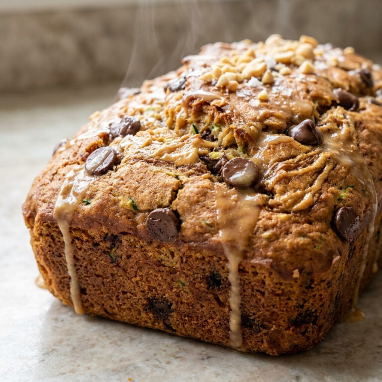 Peanut Butter Chocolate Chip Zucchini Bread