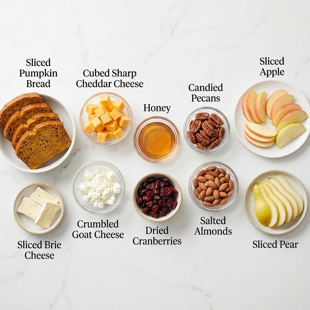 Pumpkin Bread Charcuterie Board | Cozy Fall Snack Display
