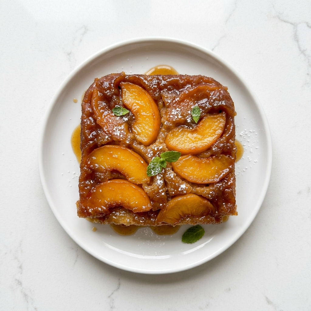 Southern Style Skillet Peach Upside Down Cake