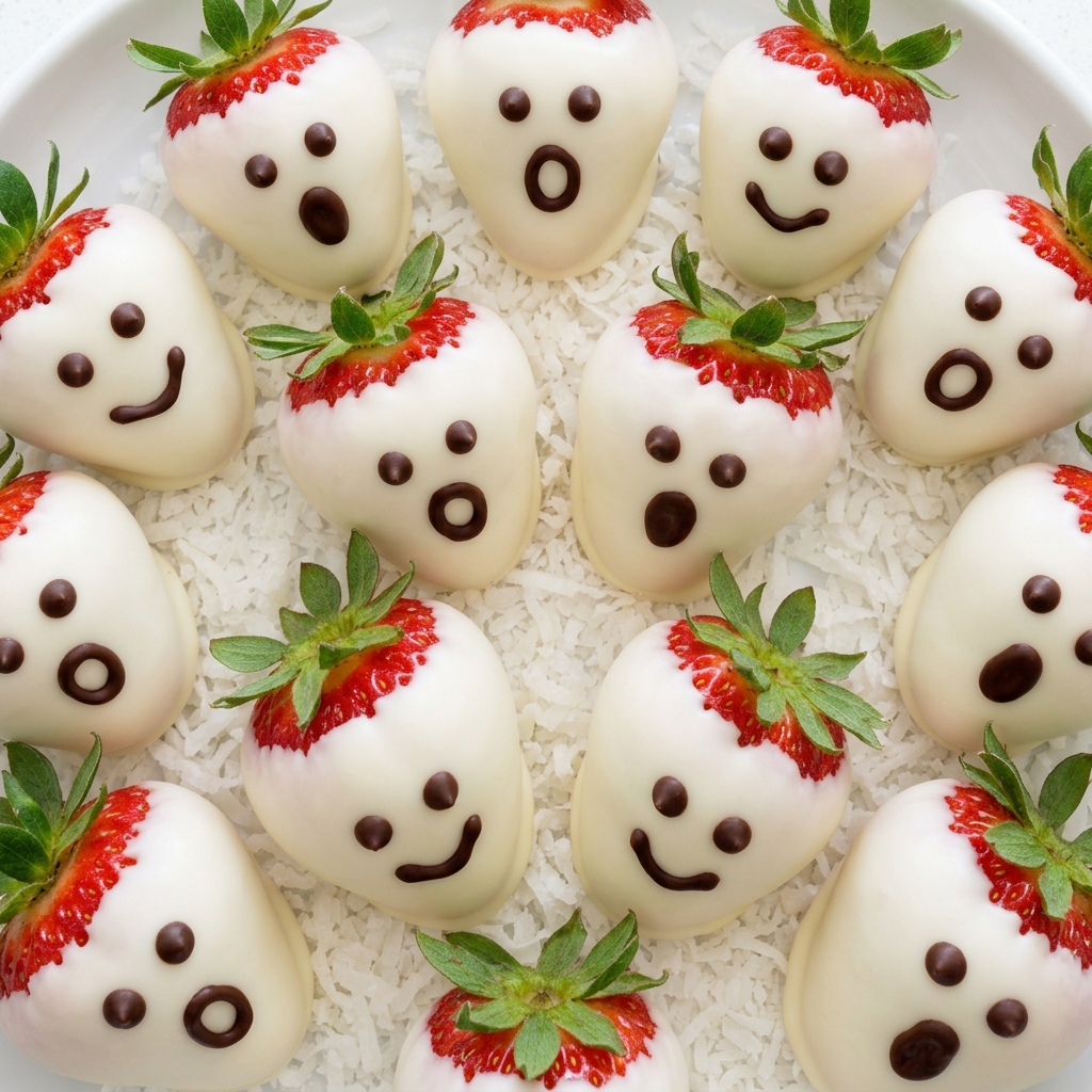 Spooky Ghost Strawberries Recipe