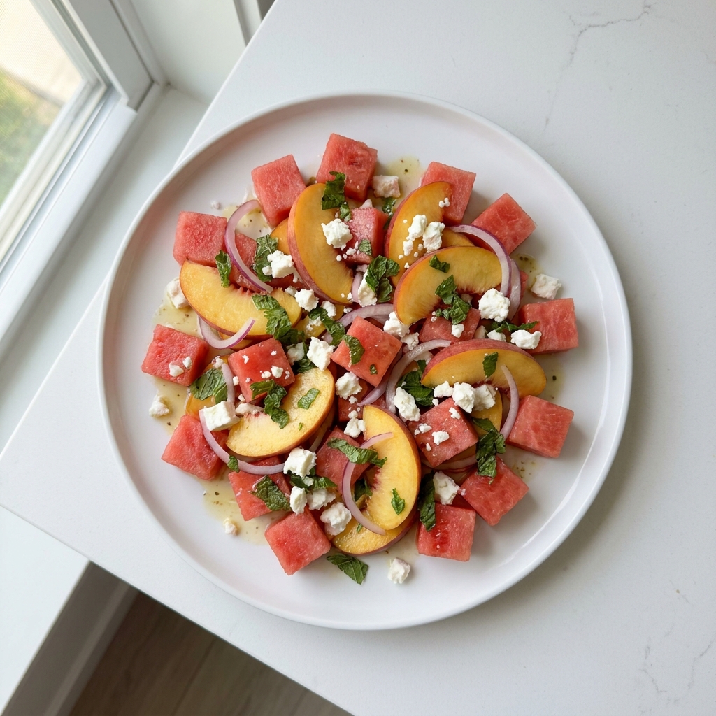 The Peach Watermelon Salad That Tastes Like Summer