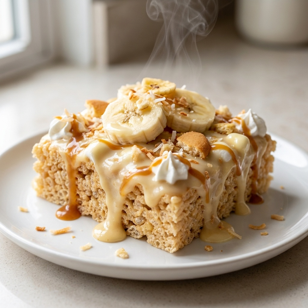 banana pudding rice krispies