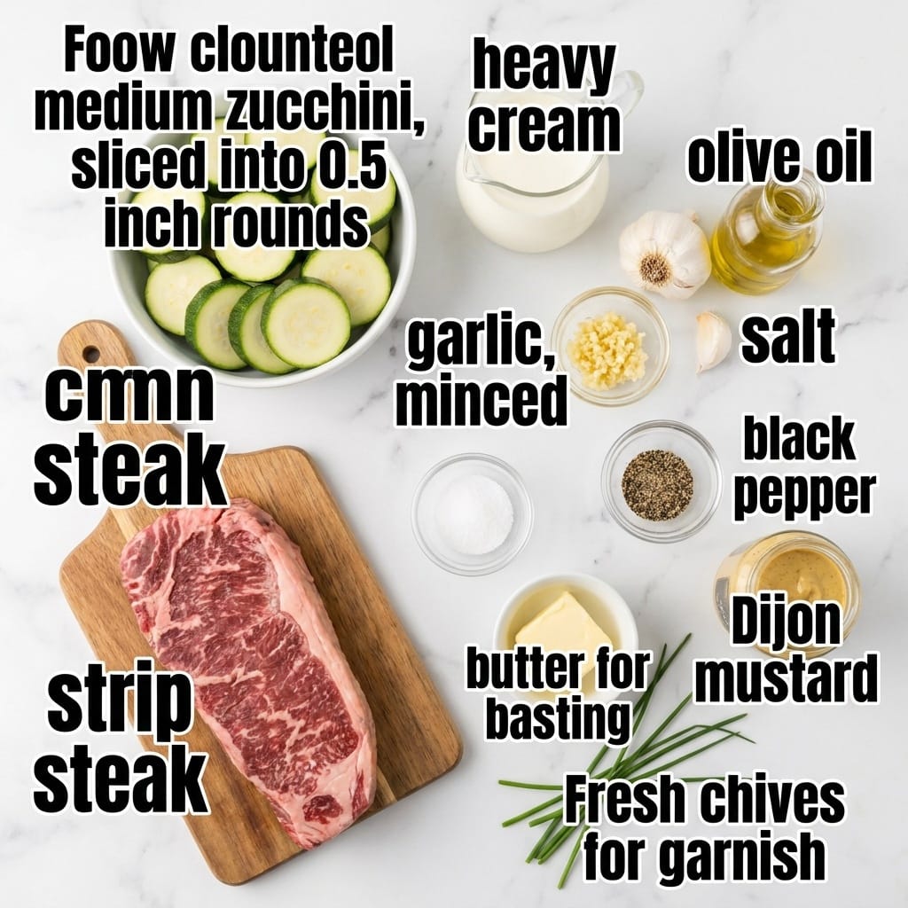 Grilled Steak Bowl with Creamy Sauce and Zucchini