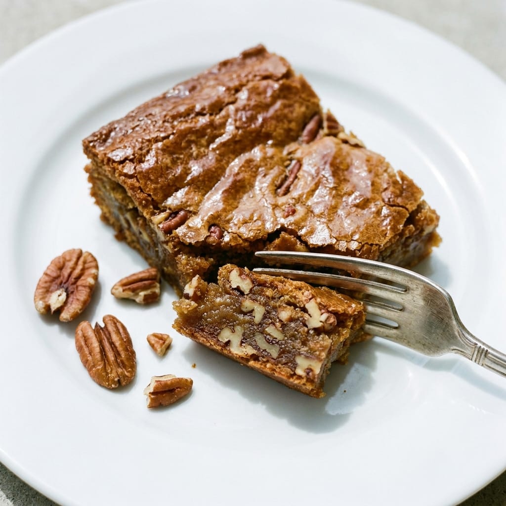 Brown Butter Pecan Blondie Bars