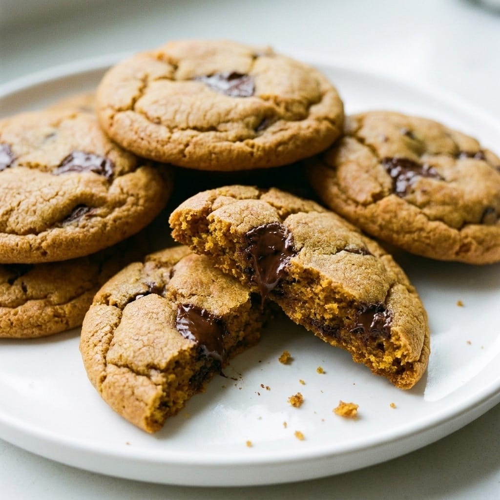 Brown Butter Pumpkin Chocolate Chip Cookies
