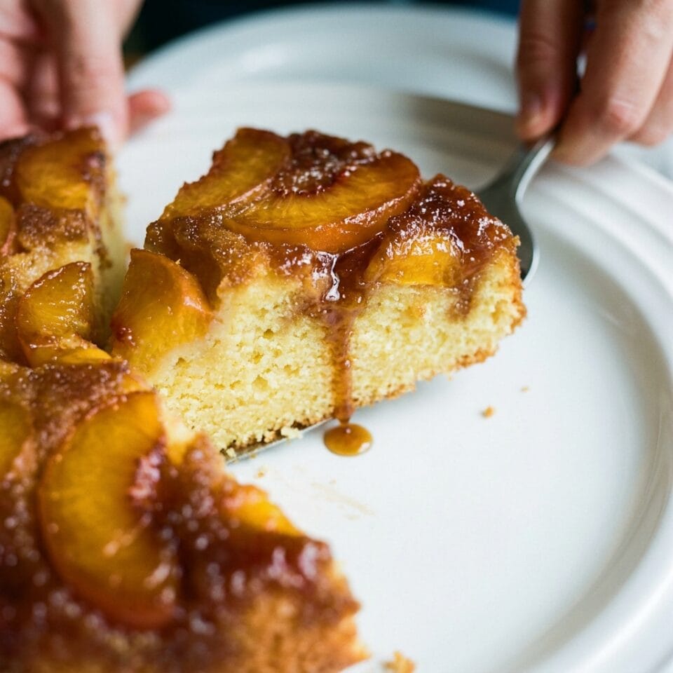 Caramelized Peach Upside-Down Cake