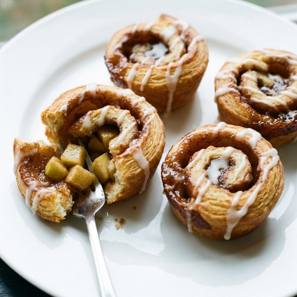 Cinnamon Roll Apple Pie Cups