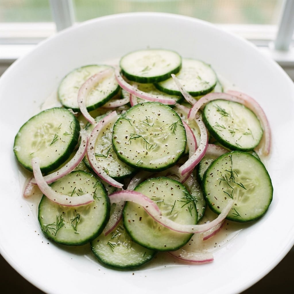 Cucumber & Onion Vinegar Salad