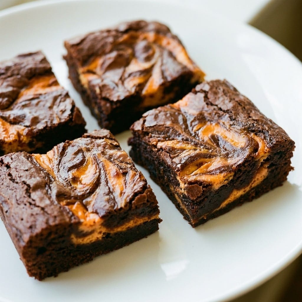 Delicious Halloween Brownies with Cream Cheese Swirl Recipe