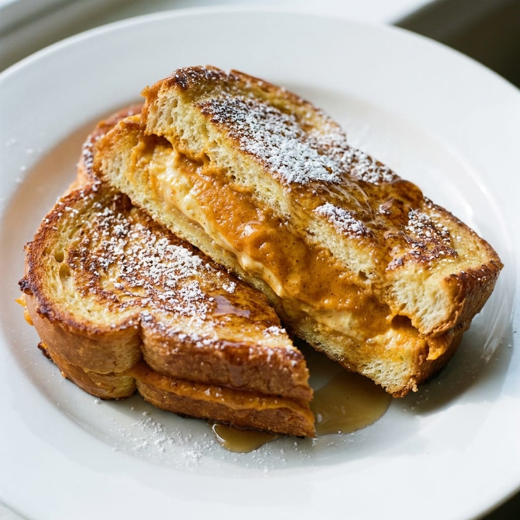 Pumpkin Pie Stuffed French Toast