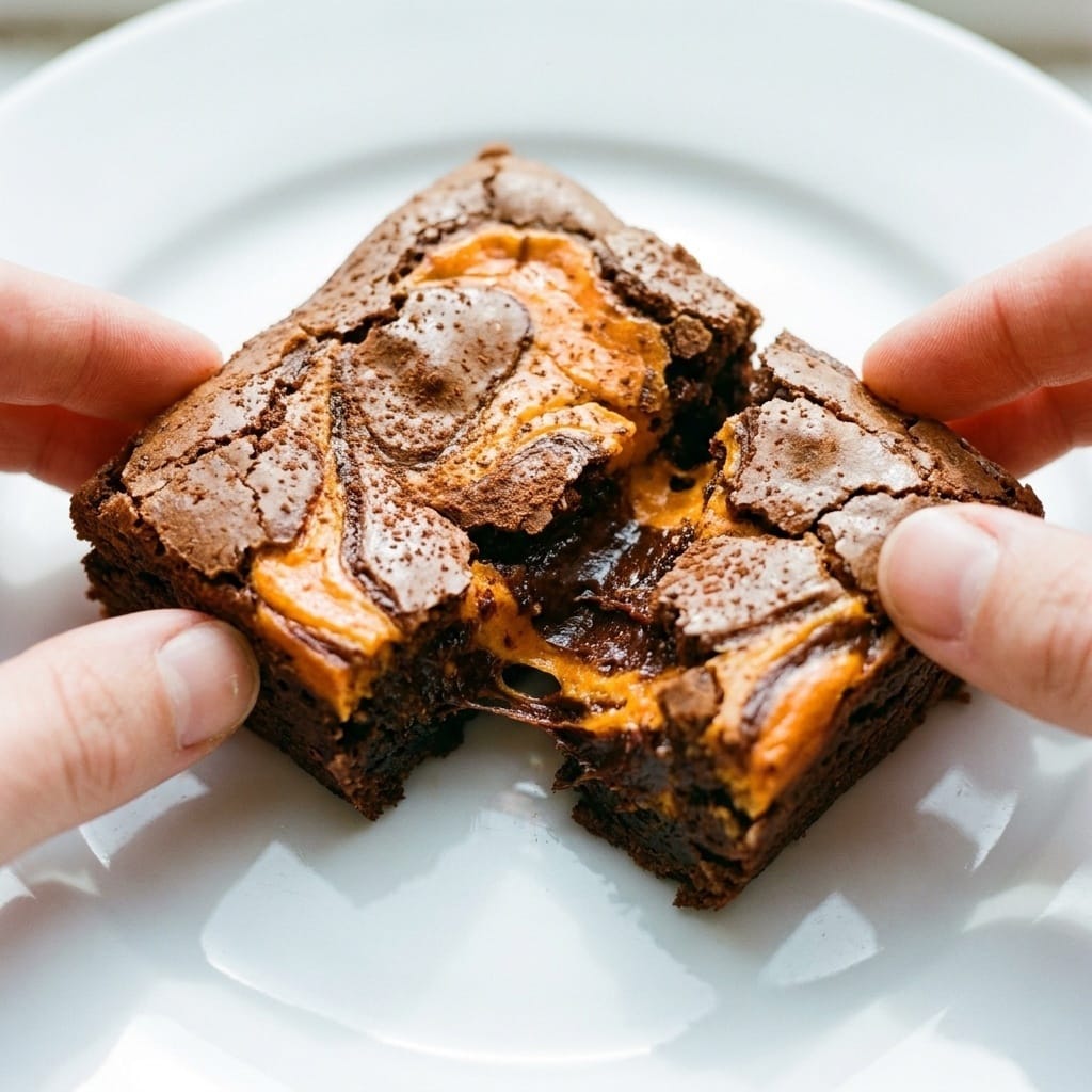 Delicious Halloween Brownies with Cream Cheese Swirl Recipe