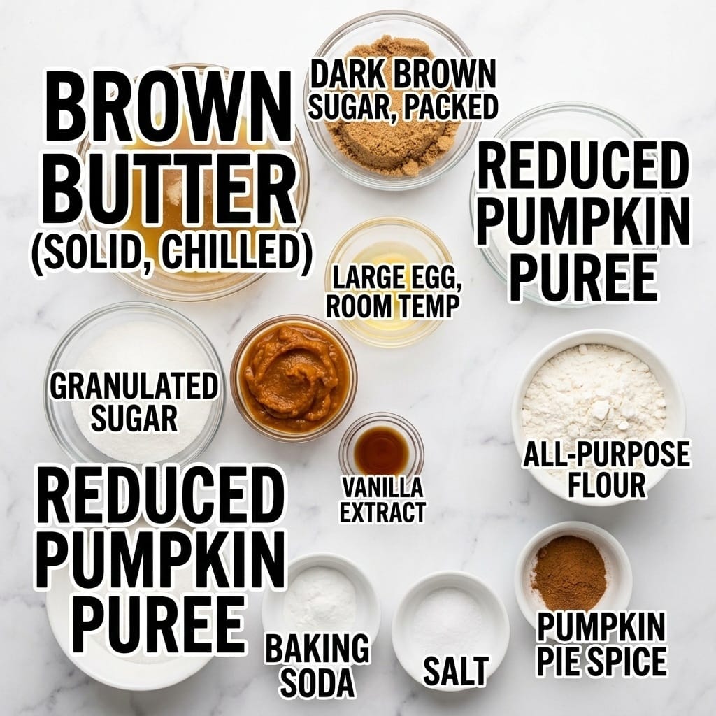 Brown Butter Pumpkin Chocolate Chip Cookies