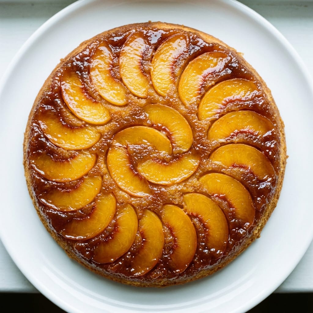 Caramelized Peach Upside-Down Cake