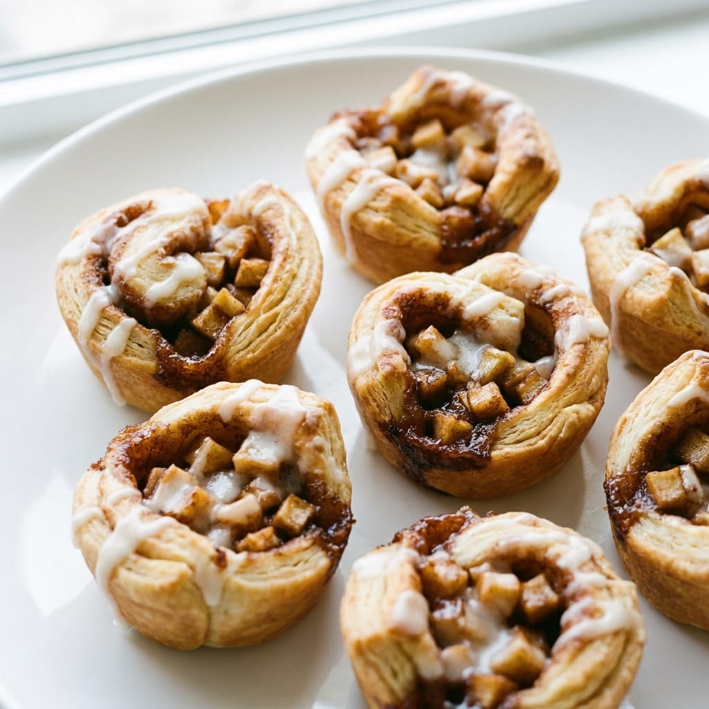 Cinnamon Roll Apple Pie Cups