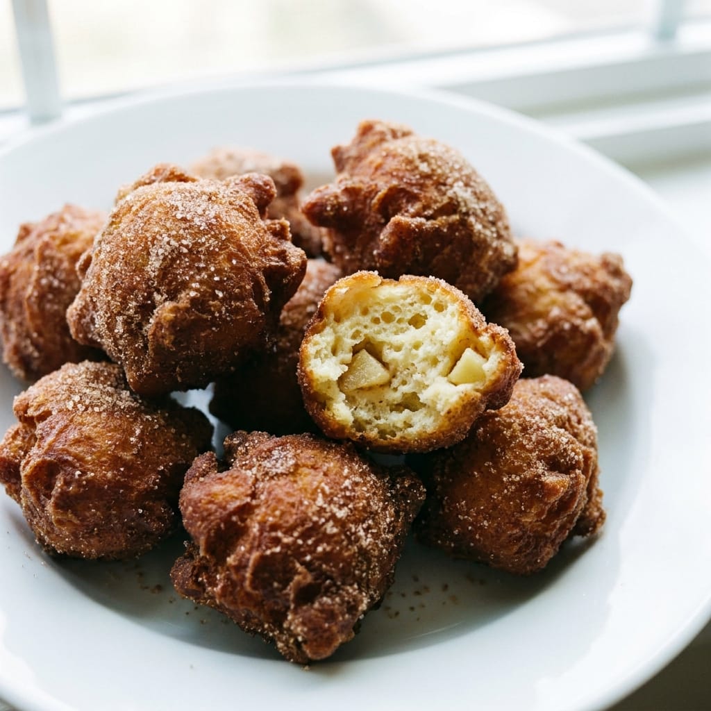 Cinnamon Sugar Apple Fritter Bites