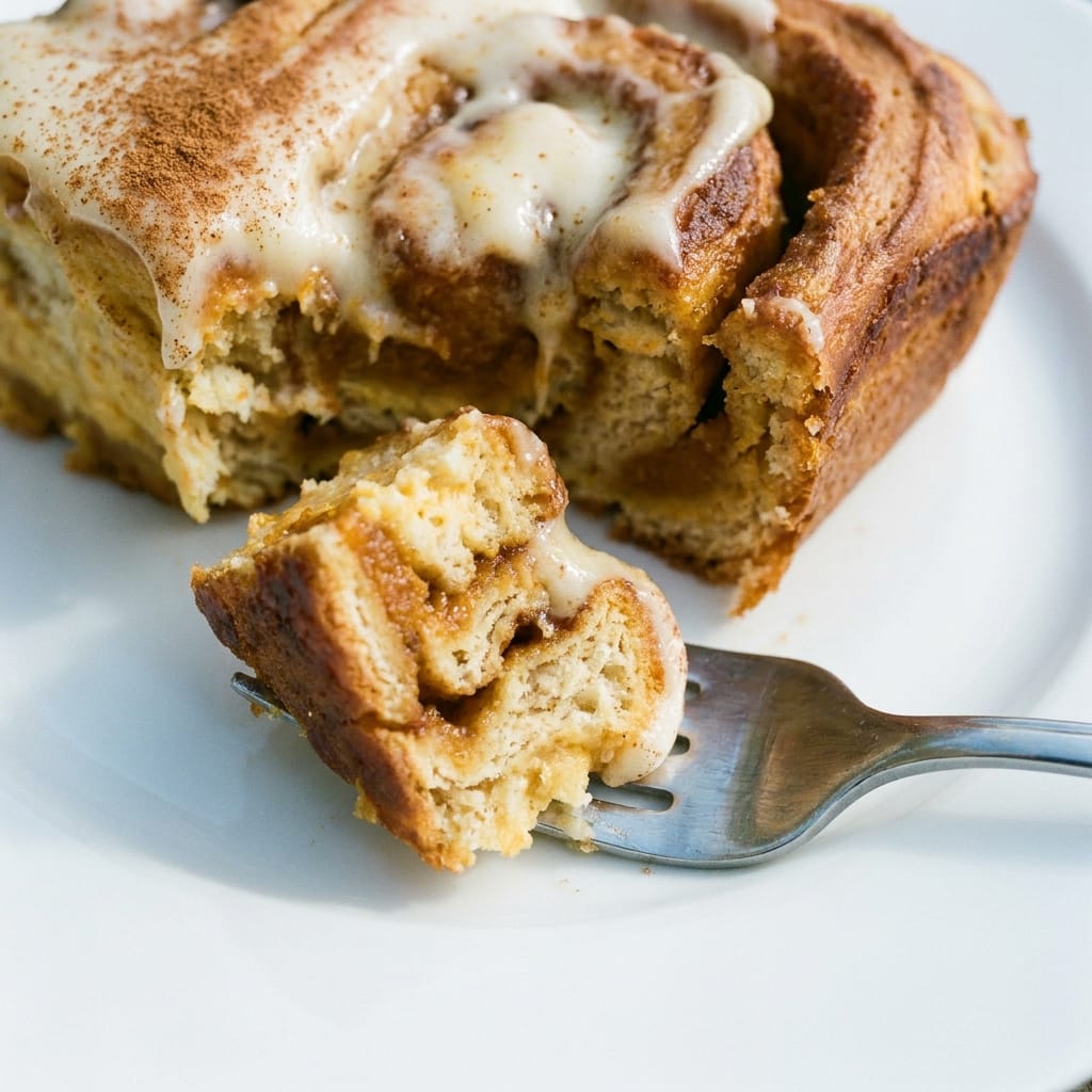 Pumpkin Cheesecake Cinnamon Roll Bake