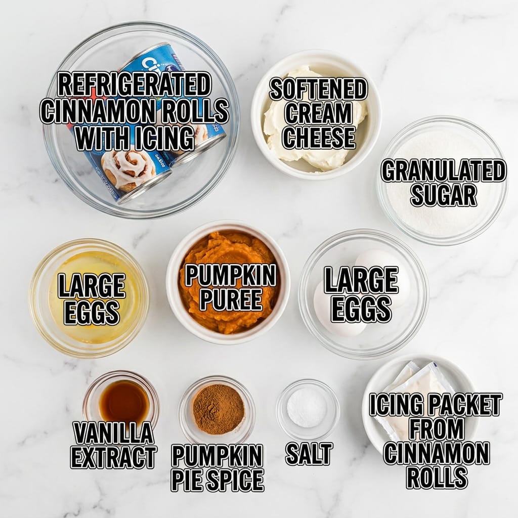 Pumpkin Cheesecake Cinnamon Roll Bake